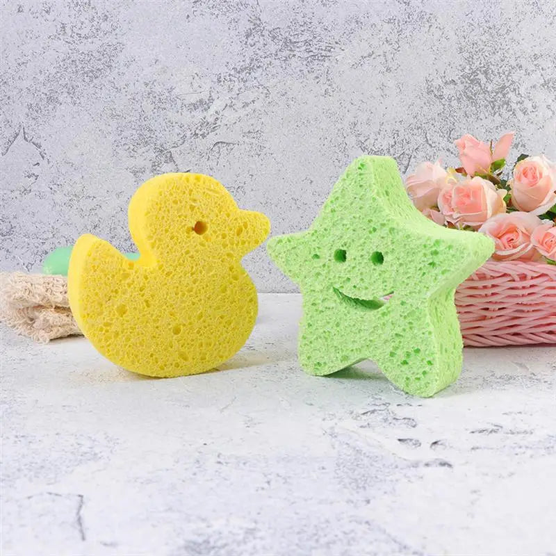 3pc Cute Animal Bubble Sponge Set | Soft extra Lather Sponges for Kids & Adults