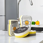 Smile Sponge High-Density Dishwashing Kitchen Cleaning Scuffy Pad