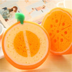 4 Pcs Fruits Shaped Sponges Bath Shower Kids Cute Wash Lovely For Bathroom Household