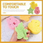 3pc Cute Animal Bubble Sponge Set | Soft extra Lather Sponges for Kids & Adults