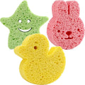 3pc Cute Animal Bubble Sponge Set | Soft extra Lather Sponges for Kids & Adults