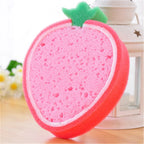 4 Pcs Fruits Shaped Sponges Bath Shower Kids Cute Wash Lovely For Bathroom Household