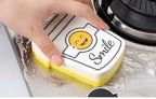 Smile Sponge High-Density Dishwashing Kitchen Cleaning Scuffy Pad