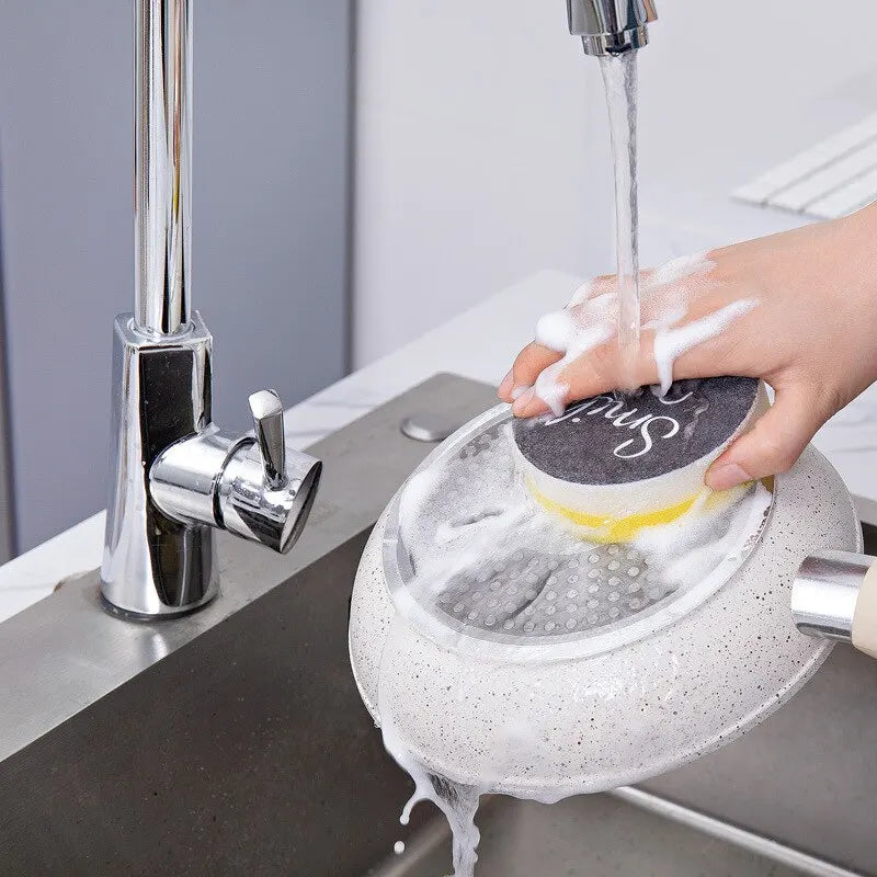 Smile Sponge High-Density Dishwashing Kitchen Cleaning Scuffy Pad