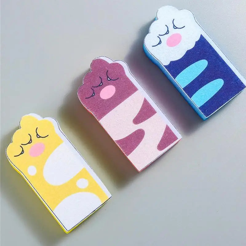 Cute Cat Paw Kitchen Scrub Sponge | Heavy Duty Pad For Cleaning