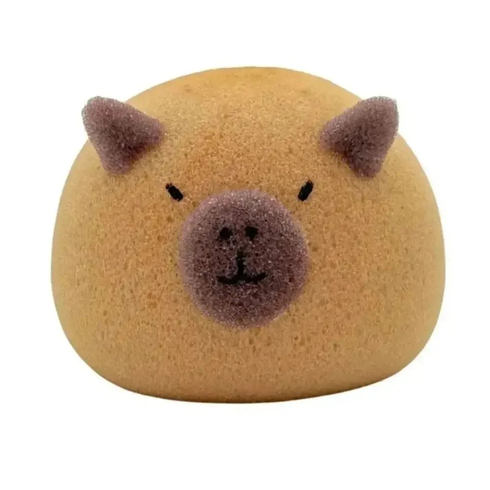Cute Capybara Soft Bubble Sponge | Viral Cartoonish Animal Extra Lather Sponge for Kids & Adults