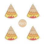 4Pcs Cute Magic Food Dishwashing Kitchen Sponge