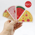 4Pcs Cute Magic Food Dishwashing Kitchen Sponge