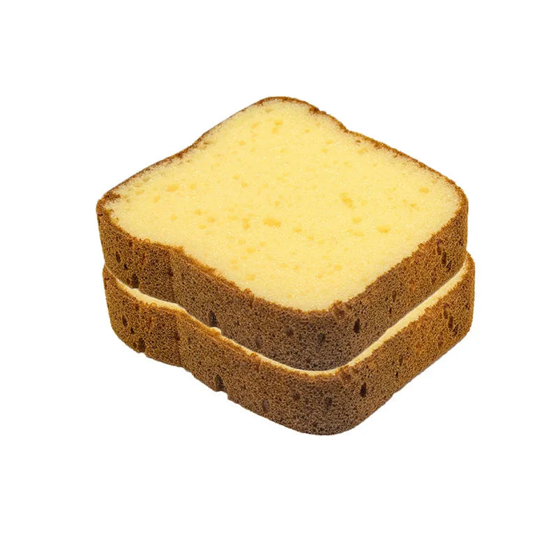 2 Pack Cute Bread Kitchen Sponges - Novelty Toast Sponge Kit